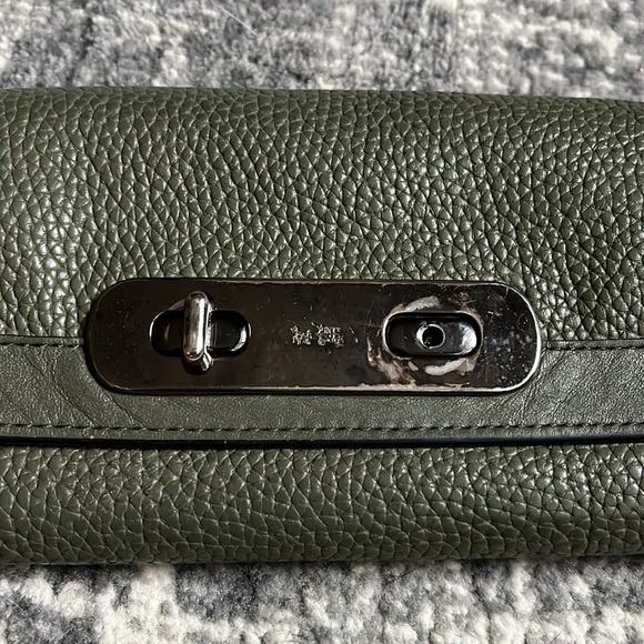 Coach Pebbled Leather Wallet -Fixer - Picture 2 of 12